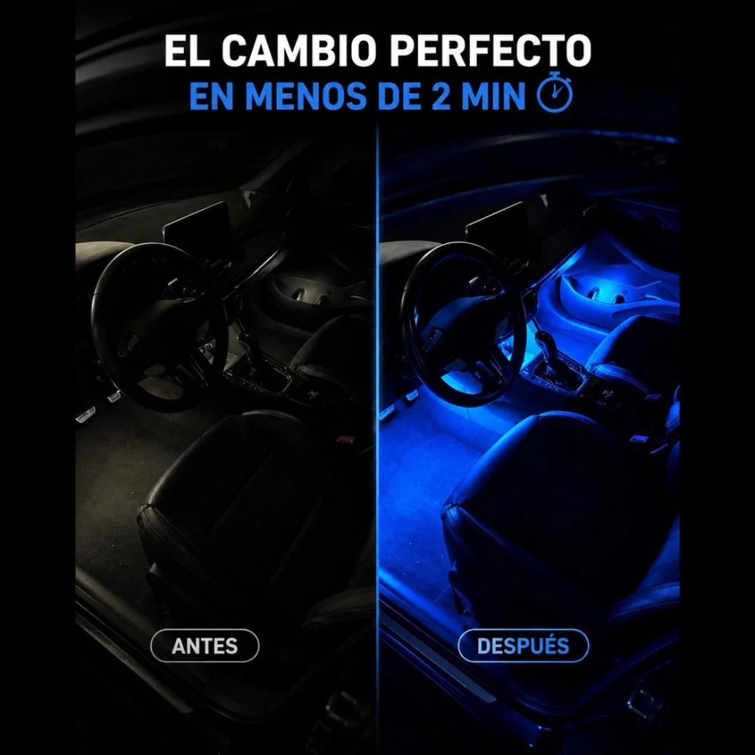 Kit de luces RGB LED para interior de carro